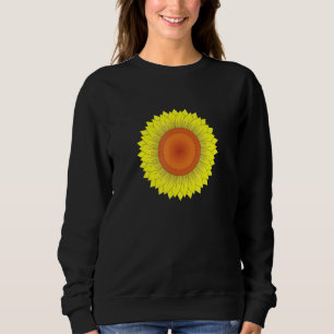 Cute Sunflower Design Sweatshirt