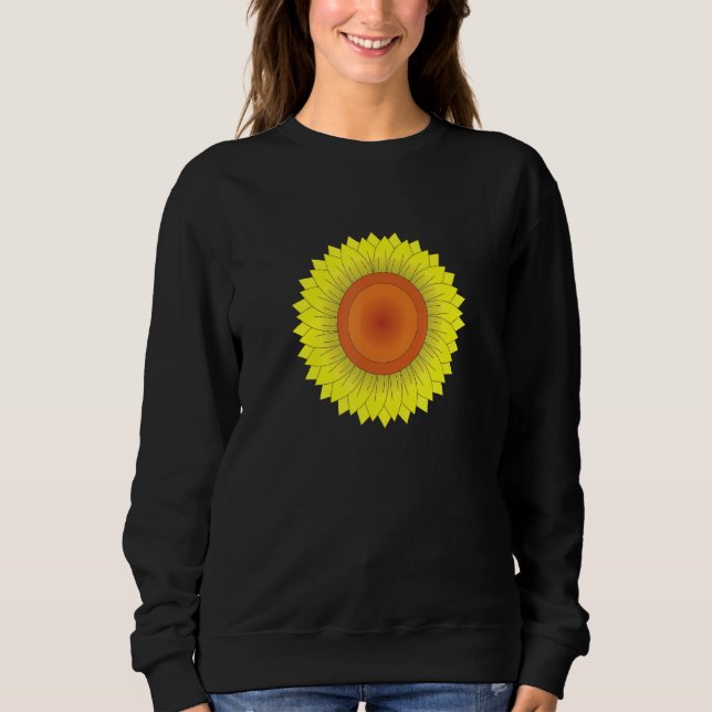 Cute Sunflower Design Sweatshirt (Front)