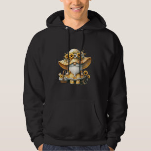 Cute Sunflower Gnome Decor For Hippie Women And Gi Hoodie