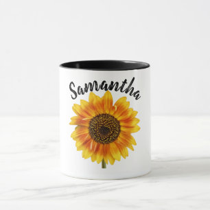 Cute Sunflower Personalized Mug