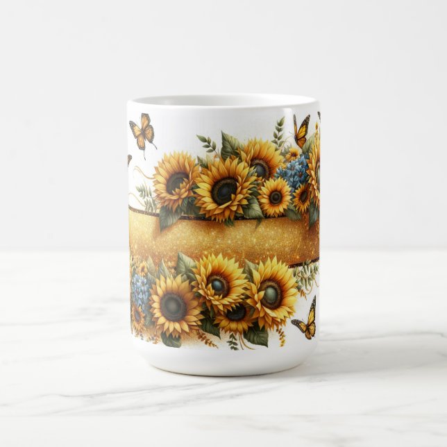 Cute Sunflower Wrap Coffee Mug (Center)