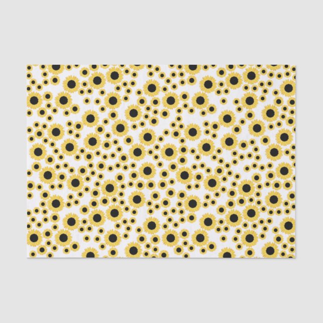Cute Sunflowers Tissue Paper (Front)