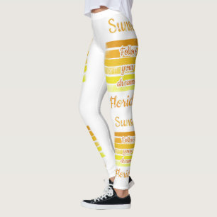 Cute Sunset in Florida Leggings