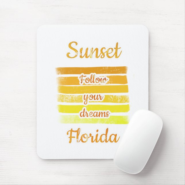 Cute Sunset in Florida   Mouse Pad (With Mouse)