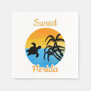Cute Sunset in Florida    Napkin