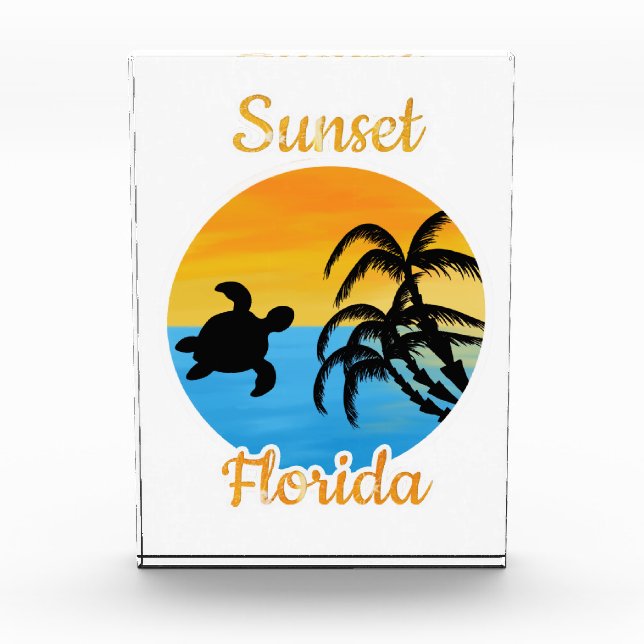 Cute Sunset in Florida    Photo Block (Front)