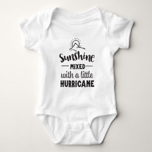Cute sunshine hurricane word art baby bodysuit