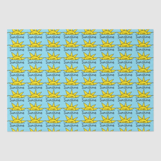 Cute sunshine pattern tissue paper (Front)