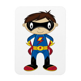 Cute Superhero Boy Magnet
