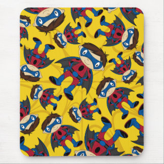 Cute Superhero Boy Pattern Mouse Pad