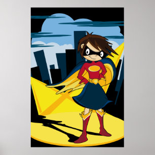 Cute Superhero Poster