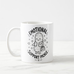 Cute Support Pickle Emotional Support Pickle [ Coffee Mug