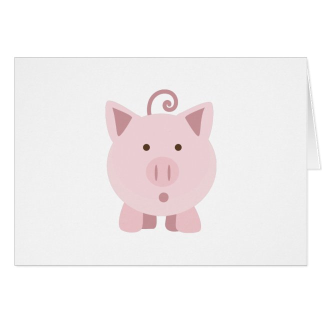 Cute Surprised Pig (Front Horizontal)
