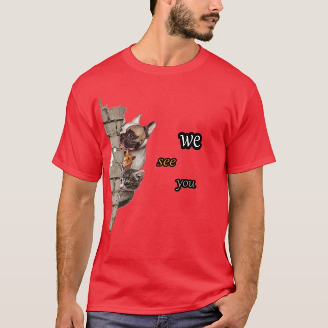 cute surveillance team T-shirt (Front)