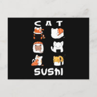 Cute Sushi Cat Japanese Food