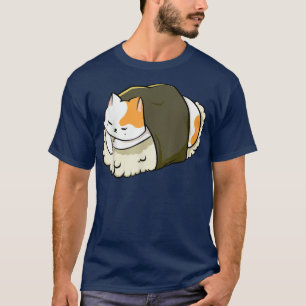 Cute Sushi Cat Kawaii Anime Neko Animal Pet Japan T-Shirt