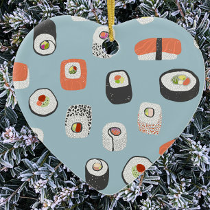 Cute Sushi Ceramic Ornament