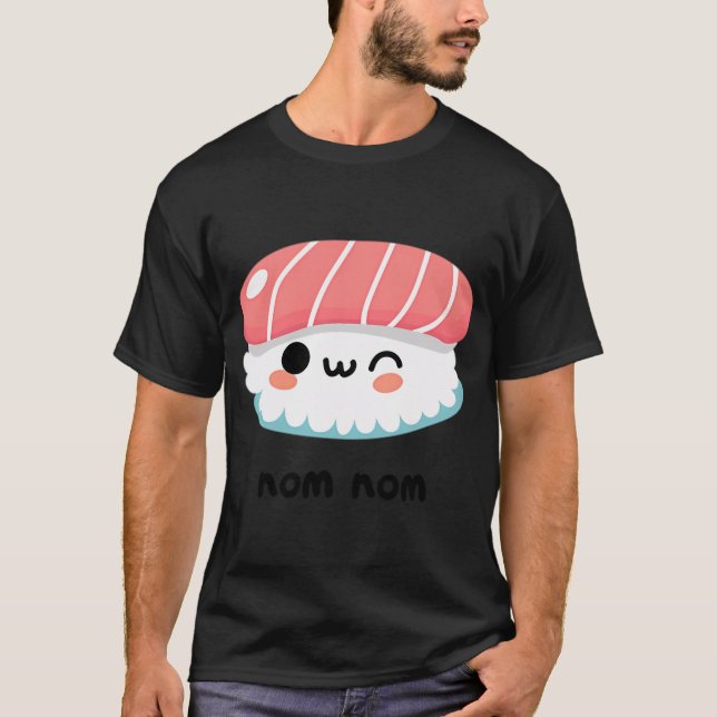 Cute Sushi Design T-Shirt (Front)