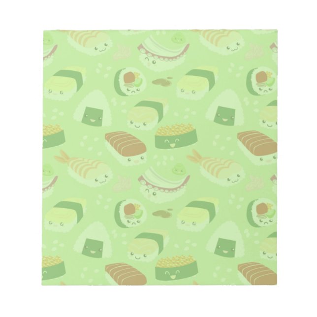 Cute Sushi Notepad (Front)