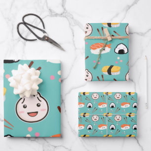 Cute Sushi & Papier d'enveloppement de dumping - B