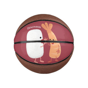 Cute sushi rice prawn friends cartoon mini basketball