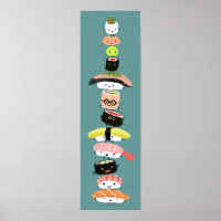 Cute Sushi Stack - Tower of Kawaii Sushi Friends