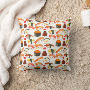 Cute Sushi Throw Pillow