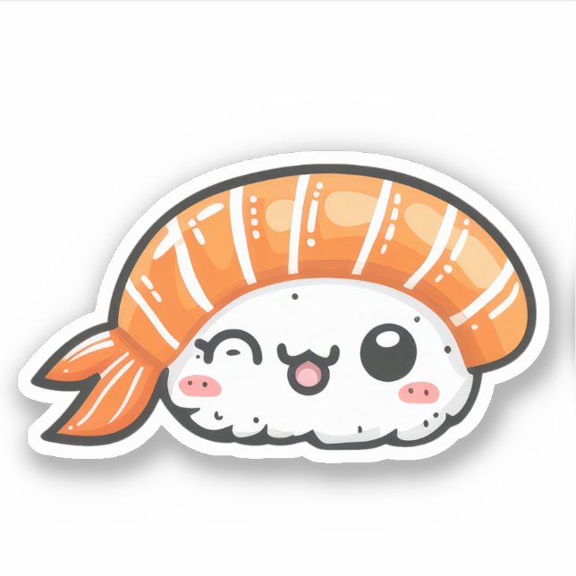 Cute Sushi Vinyl Stickers (Front)