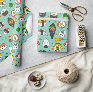 Cute Sushi  Wrapping Paper