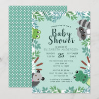 Cute Swamp Critters Baby Shower
