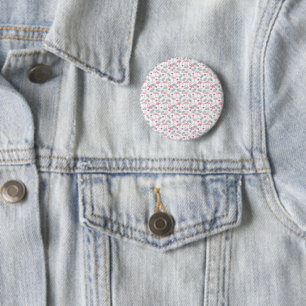 Cute Swan Birds Repeated Pattern 2 Inch Round Button