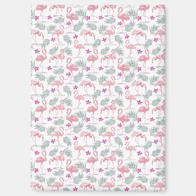 Cute Swan Birds Repeated Pattern Magnet (Front)