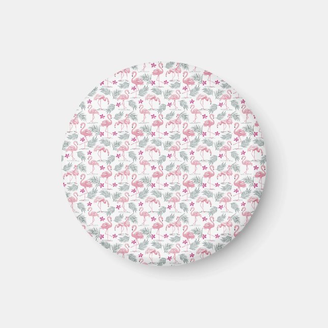 Cute Swan Birds Repeated Pattern Magnet (Front)