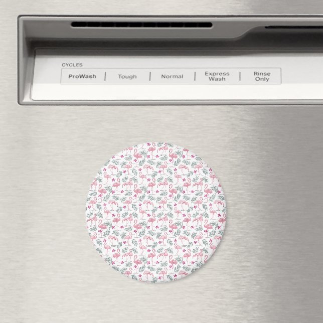 Cute Swan Birds Repeated Pattern Magnet (In Situ (Dishwasher))