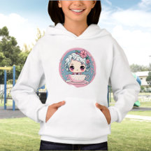 Cute Sweat - shirt à capuche de poupée de la Coupe