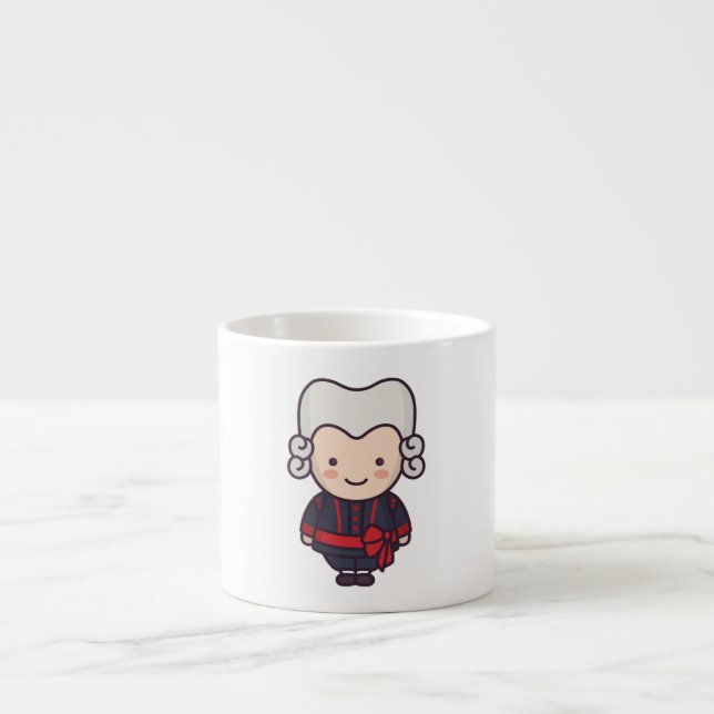 Cute Swedish Man Character Espresso Cup (Front)