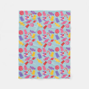 Cute Sweet Candy and Lollipops Baby Fleece Blanket