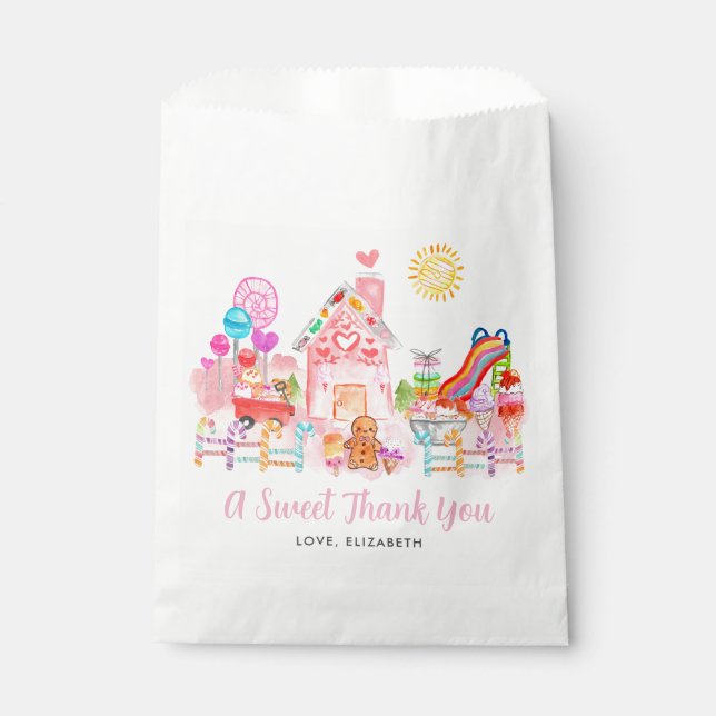 Cute Sweet Celebration Candyland Kids Birthday Favour Bag