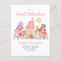 Cute Sweet Celebration Candyland Kids Birthday