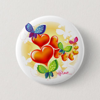Cute Sweet Colorfull Summer Love Friendship 2 Inch Round Button