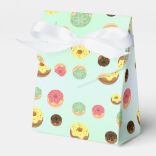 cute Sweet doughnuts Birthday party Girly pattern Favor Box