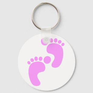 Cute Sweet Footsteps Funny Shirt Keychain