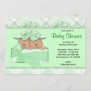 CUTE Sweet Green Baby Shower Invitation