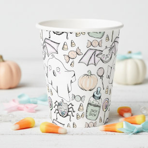 Cute & Sweet Halloween Kids Birthday Paper Cups