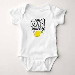 Cute Sweet Phrase   Mama's Main Squeeze Baby Bodysuit