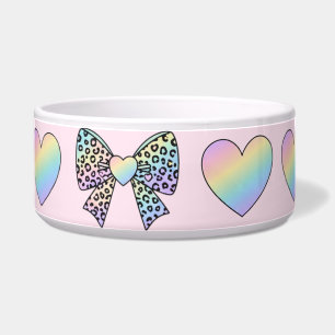  cute sweet rainbow hearts pastel gradient pattern
