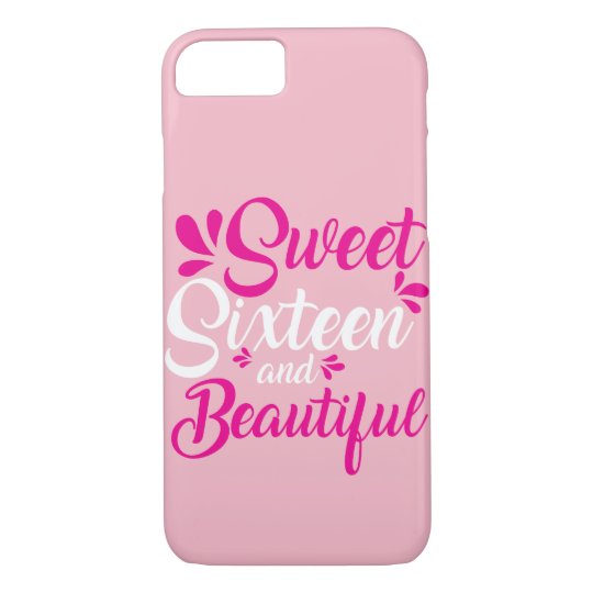 Cute Sweet Sixteen 16th Birthday Gift For Girls Case Mate Iphone