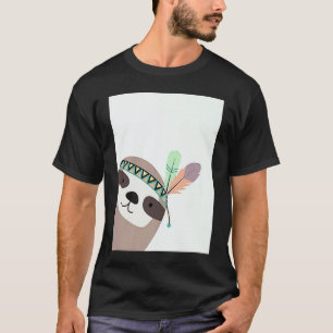 Cute Sweet Sloth Cool Happy  Animals Sloth Mode T-Shirt