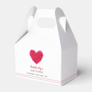 Cute Sweetheart Frame Valentines Baby Shower Favor Box