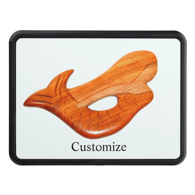 Cute swimming mermaid Thunder_Cove Trailer Hitch Cover (Front)